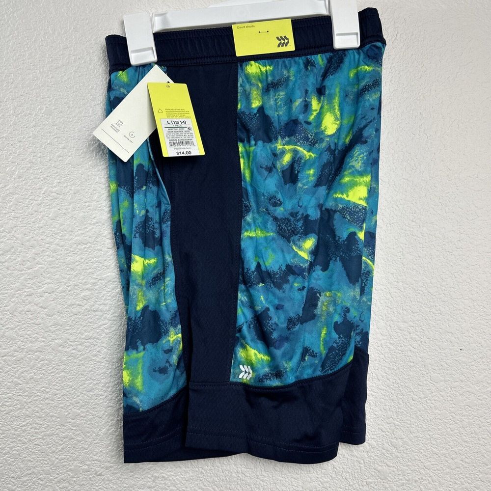 Boys' Basketball Shorts 7" All in Motion Vibrant Blue Size L (12/14)